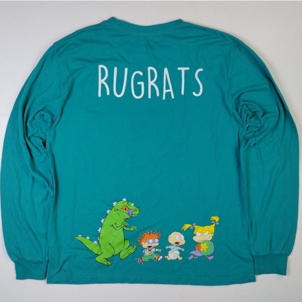 Teal large Rugrats long sleeve T-shirt